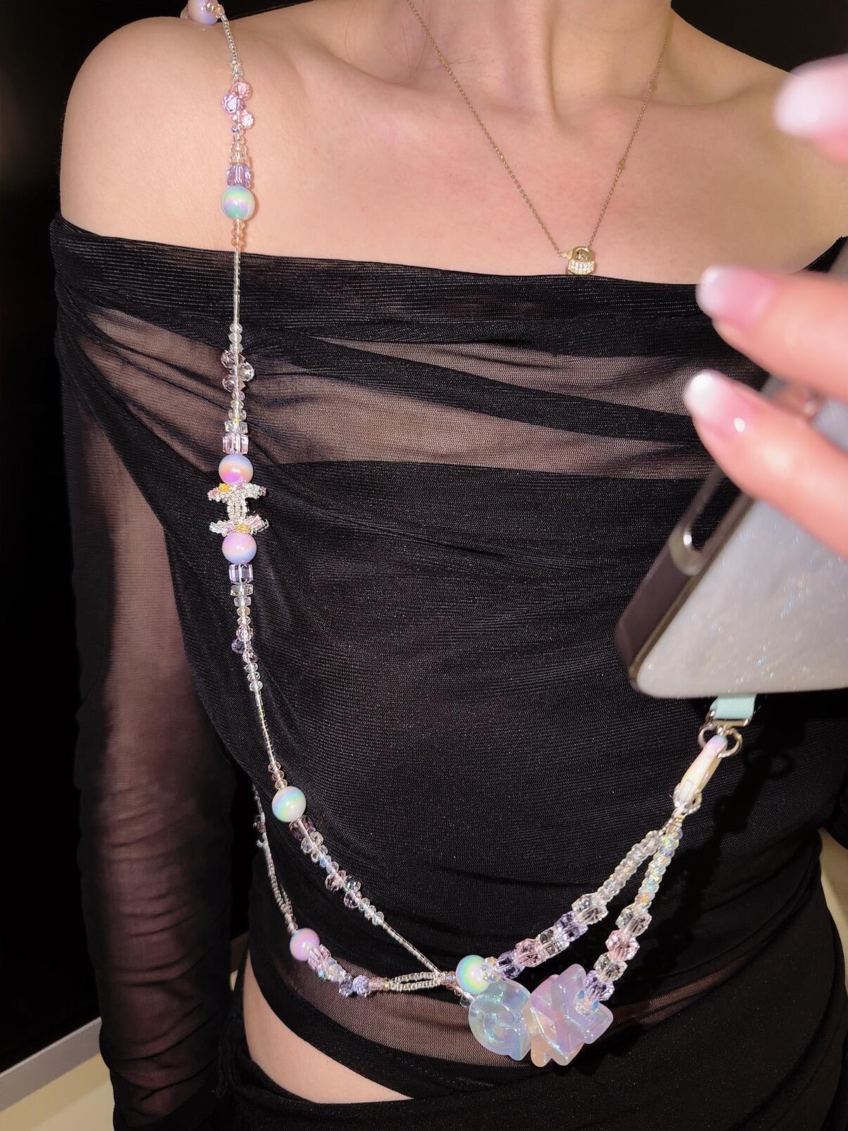 Phone Case + Patch Tab + Crossbody Strap Set